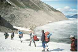 Trimline and the downwasting Llewellyn Glacier
