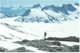 The Demorest Glacier and glacially-eroded peaks