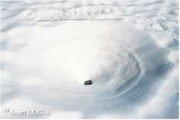 A large cryoconite hole