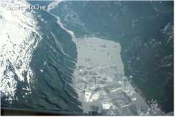 The terminus of the Gilkey Glacier